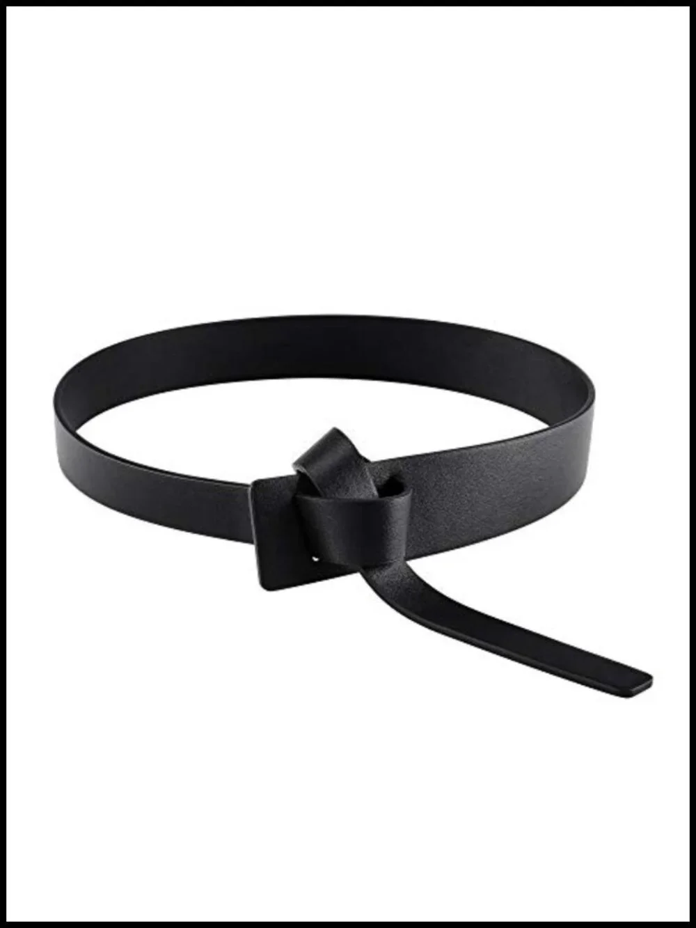 Women's Knot Belt Faux Leather Tie Waist Cinch Belt for Jeans Dresses